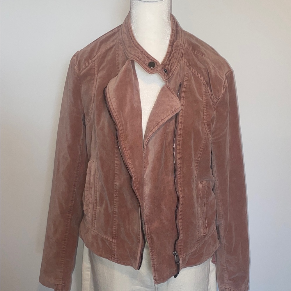 Maurices Women's Velvet Like Jacket - Dusty Rose